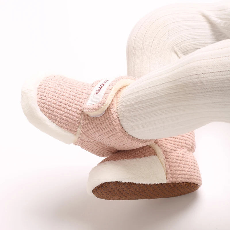 Winter Boots For Baby Boys And Girls Snow Soft Sole Anti Slip And Warm Flat Shoes Baby's First Walking Baby Shoes Boots 0-18