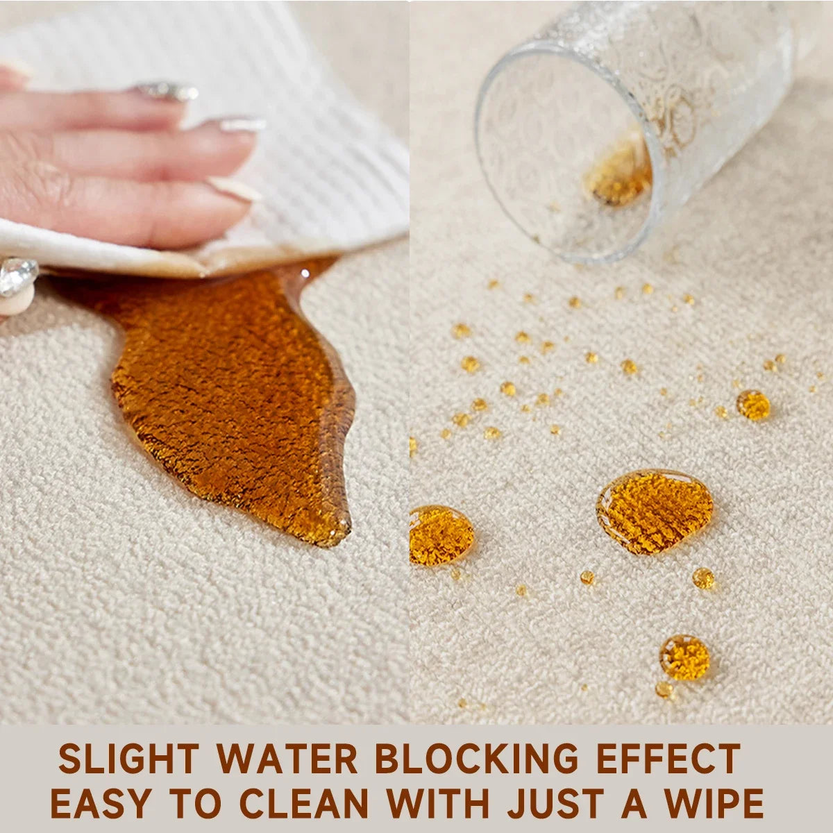 Kitchen Floor Mat Stain-resistant and Wear-resistant Carpet Home Decor Rug Soft and Comfortable Loop Fleece Carpets