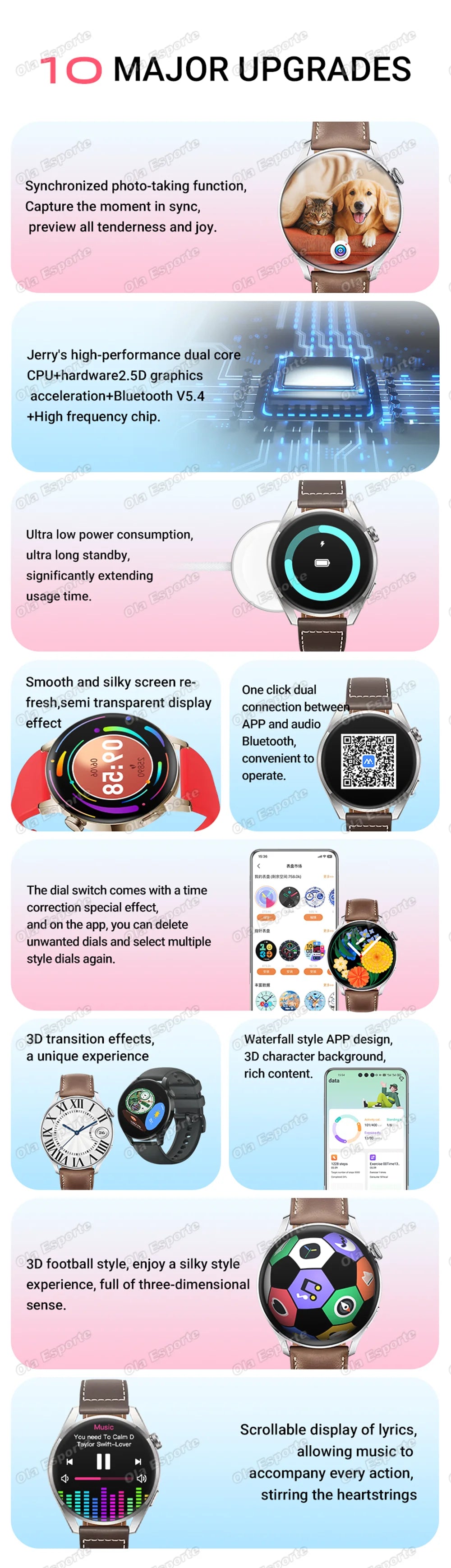 2026 New Smart Watch For Men Women 1.52" Full Touch Screen Waterproof Health and Sleep Monitor Multi-function Smart Watch HW12