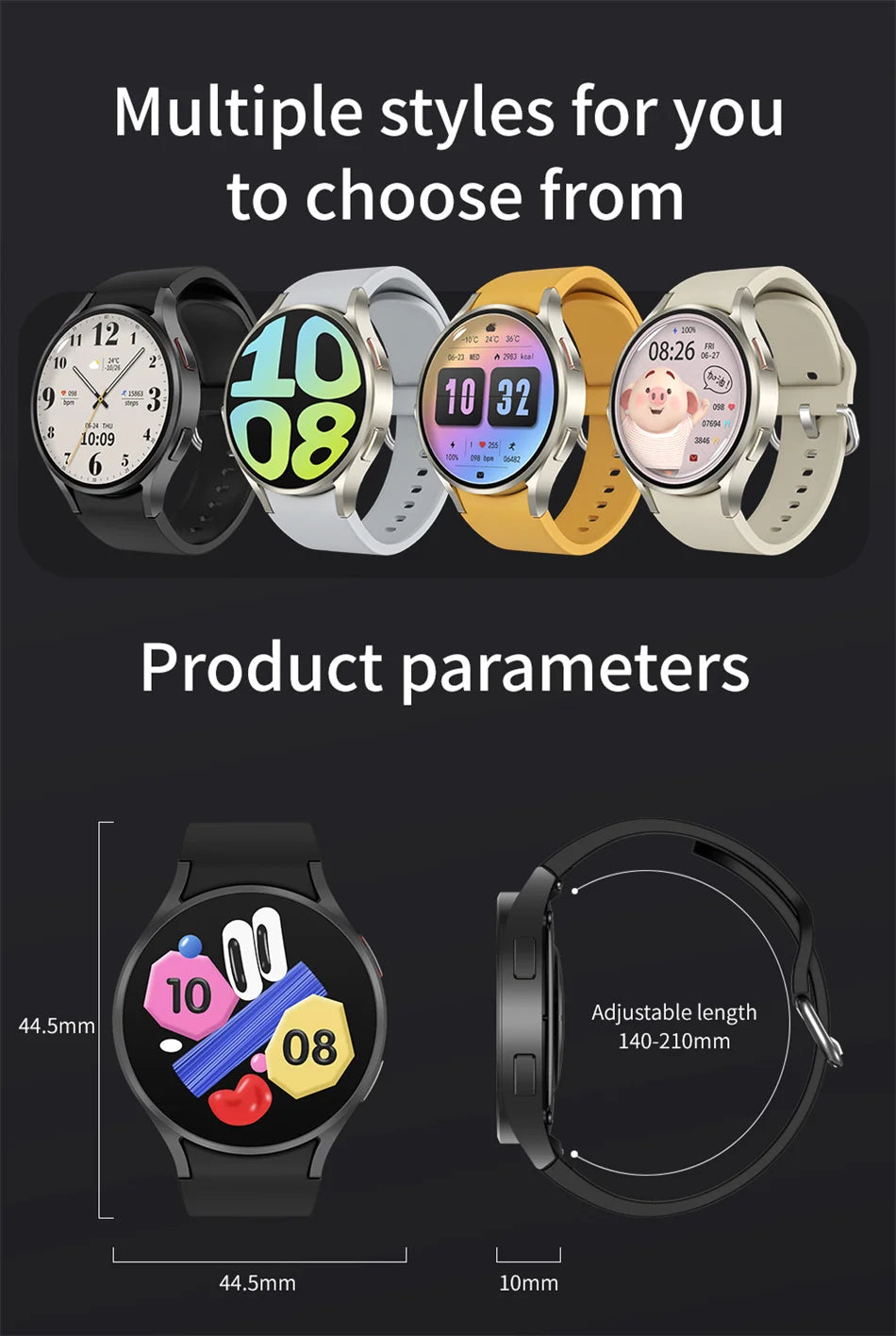 Smart Watch GPS Track Smart Watches For Men Women Sport Heart Rate Bluetooth Call NFC IP68 Waterproof Compass Smartwatch 7 Mini