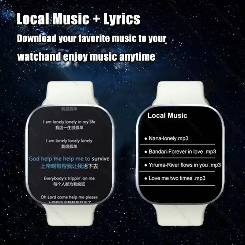 2024 New Hello Plum Smart Watch Series 10 46mm HD AMOLED 4G ROM ChatGPT NFC Compass Sports Clock Smartwatch Men Women 3 Pro Plus