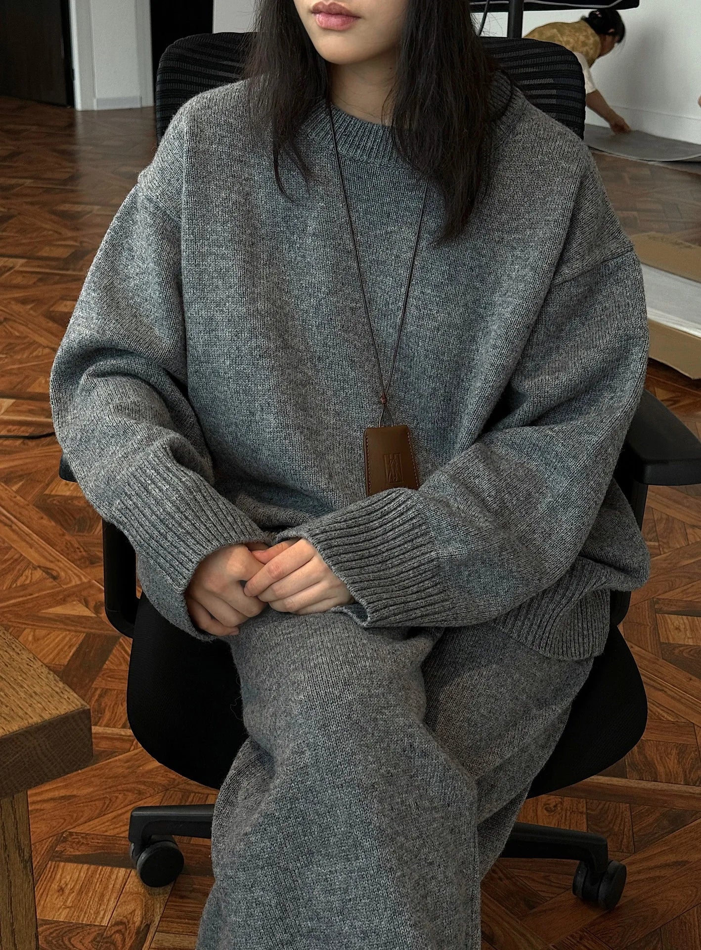 Women Sweater Suits High Quality 50% Wool Pullover With Knitted Pants Two Piece Sets Tracksuits Ladies Outfits Winter Clothes