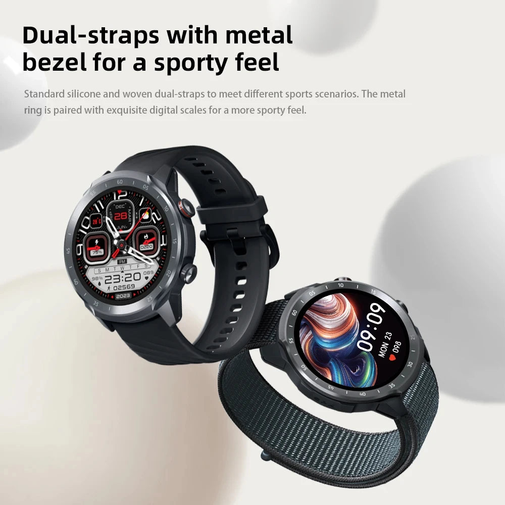 Mibro A2 Smartwatch Global Version 1.39Inch HD Screen Fitness Monitoring 2ATM Waterproof Fashion Sport Men Women Smart Watches