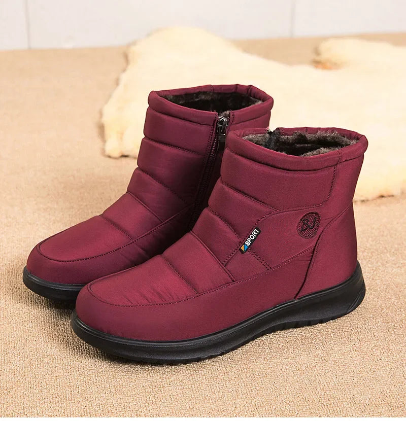 Women Boots 2024 Winter Boots For Women Waterproof Snow Boots Ankle Fur Botas Mujer Elegant Footwear Winter Shoes Women Botines