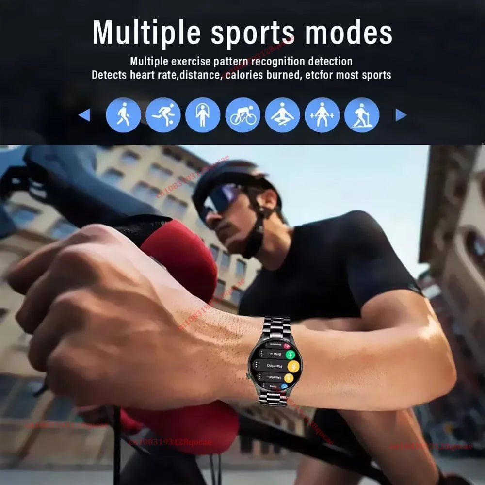 2026 New Smart Watch Men AMOLED HD Screen GPS Motion Trajectory Heart Rate Bluetooth Call SmartWatch Waterproof Android iOS Ht30