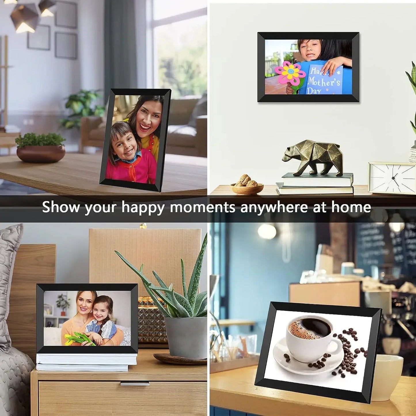 Frameo 10.1 Inch Smart WiFi Photo Frame Digital Picture Frame HD IPS Touch-screen 32 GB