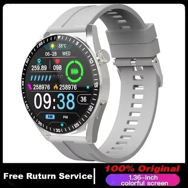 2024 New Smart Watch Men Women AMOLED 420*420 HD Screen Heart Rate Bluetooth Calls Waterproof SmartWatch Android IOS For Huawei