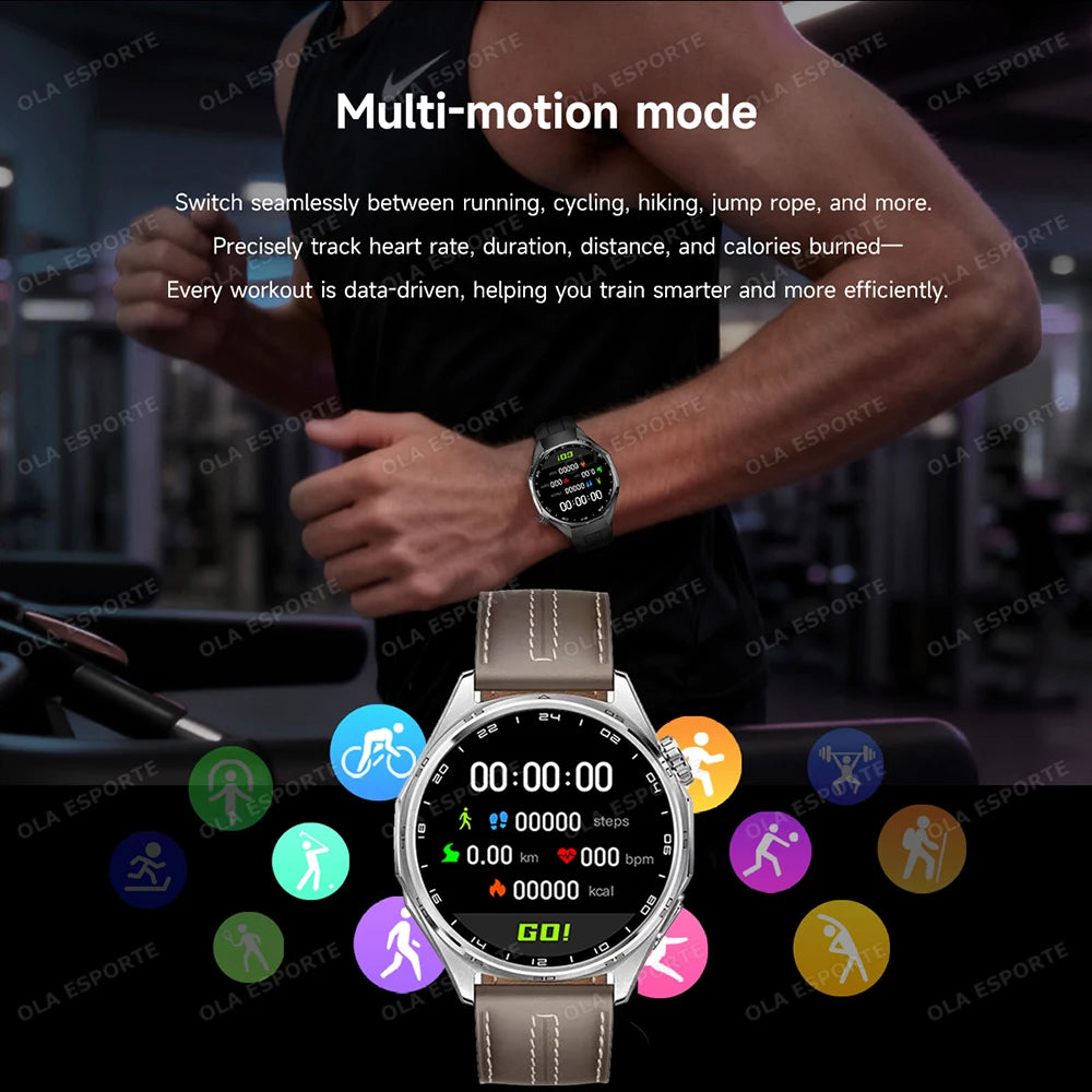 Men Smart Watch 1.52" HD Screen Bluetooth 5.4 Wireless Call Information Reminder Health Monitor Smart Watch IP68 Waterproof HT30
