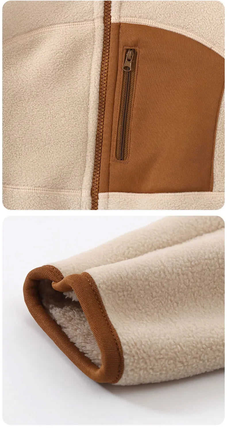 Children's Fall Winter Jacket Fleece Thick Teenage Boys Girls Outerwear Warm Windproof Soft Cozy Fur Coats for Kids 4-18 Years