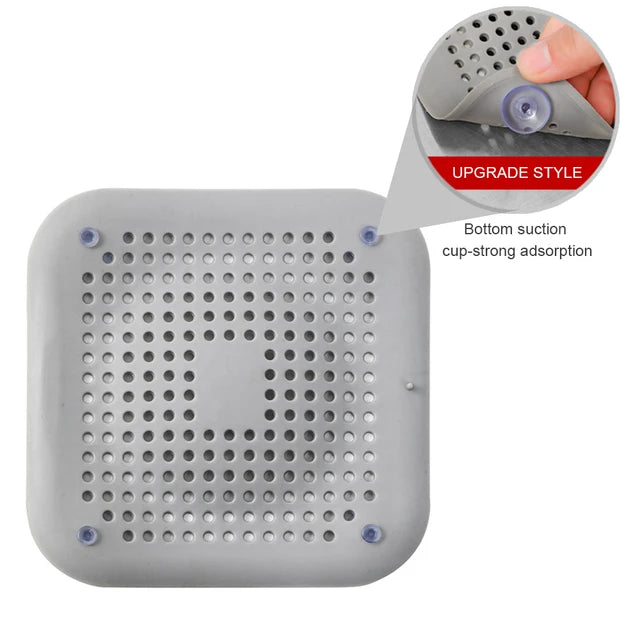 Sink Strainer Shower Drain Plug Hair Catcher Bathtub Shower Kitchen Sink Sewer Hair Filter Screen Silicone Bathroom Accessories