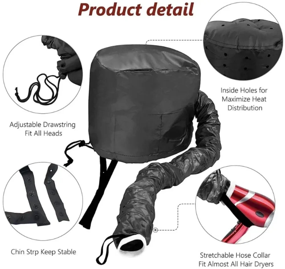 Hair Dryer Heating Cap Hair Dryer Hat Hairdressing Tools Curly Hair Care Drying Hat Styling Accessories Quick Dry Cap