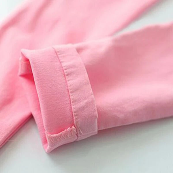 3-12-year-old girls pencil pants elastic baby Leggings 2024 new slim fit children's Leggings solid color imitation jeans