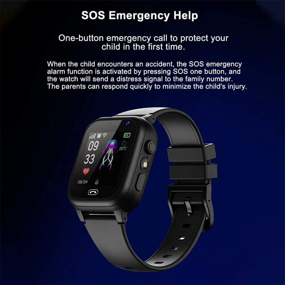 New 4G Smart Watch SOS GPS Location Video Call Sim Card For Children SmartWatch Camera Waterproof Watch For Boys Girls Present