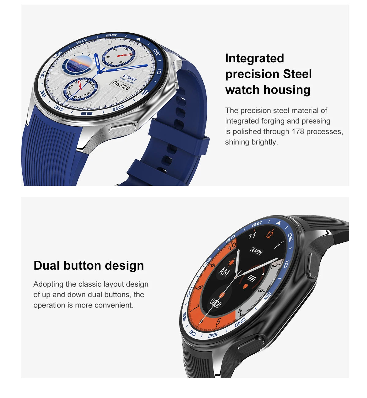 The latest popular For OPPO DT Watch X high-end men's smart Bluetooth call watch 32GB video album fitness waterproof smartwatch