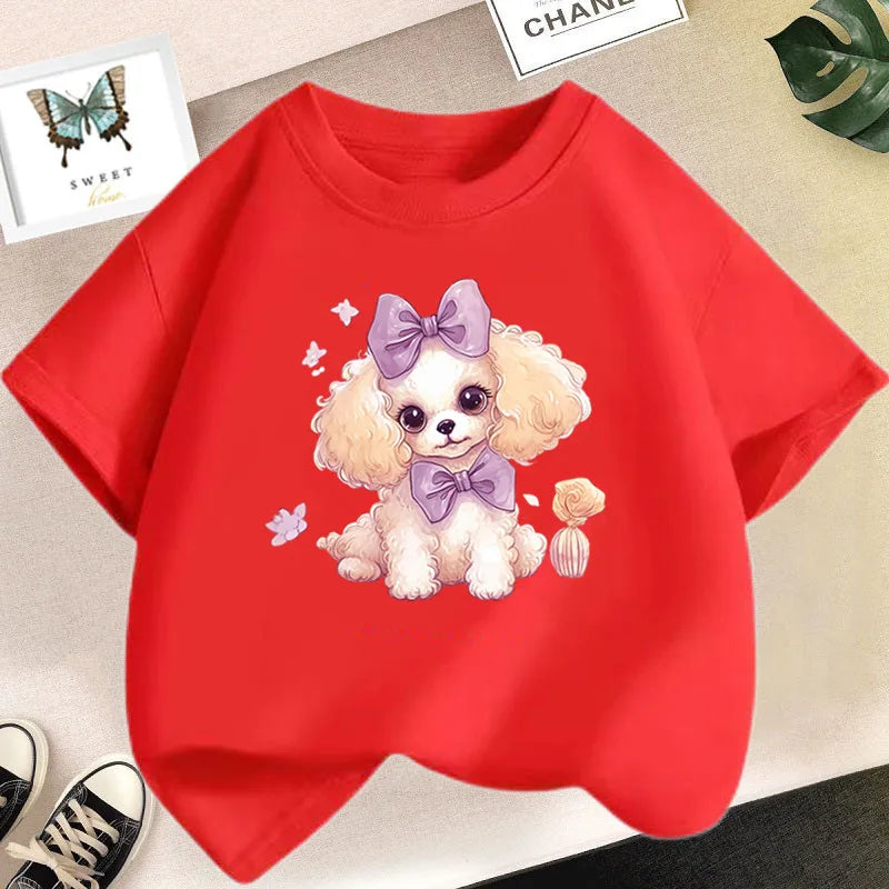 Cute Cartoon Rabbit Lollipop Print T Shirts Student Girls Kawaii Tee High Quality Cotton Summer Short Sleeve Casual Tops
