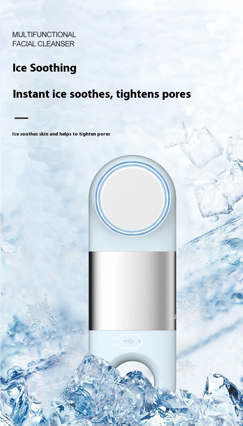 New Silicone Electric Massage Cleanser Face Washer Skin Face Makeup Remover Rechargeable Face Brush Face Exfoliating Tool