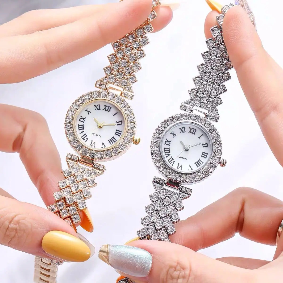 Watch for Women Watches 2023 Best Selling Products Luxury Watch Rhinestone Brand Reloj Mujer Watch Bracelet Set Diamond Steel