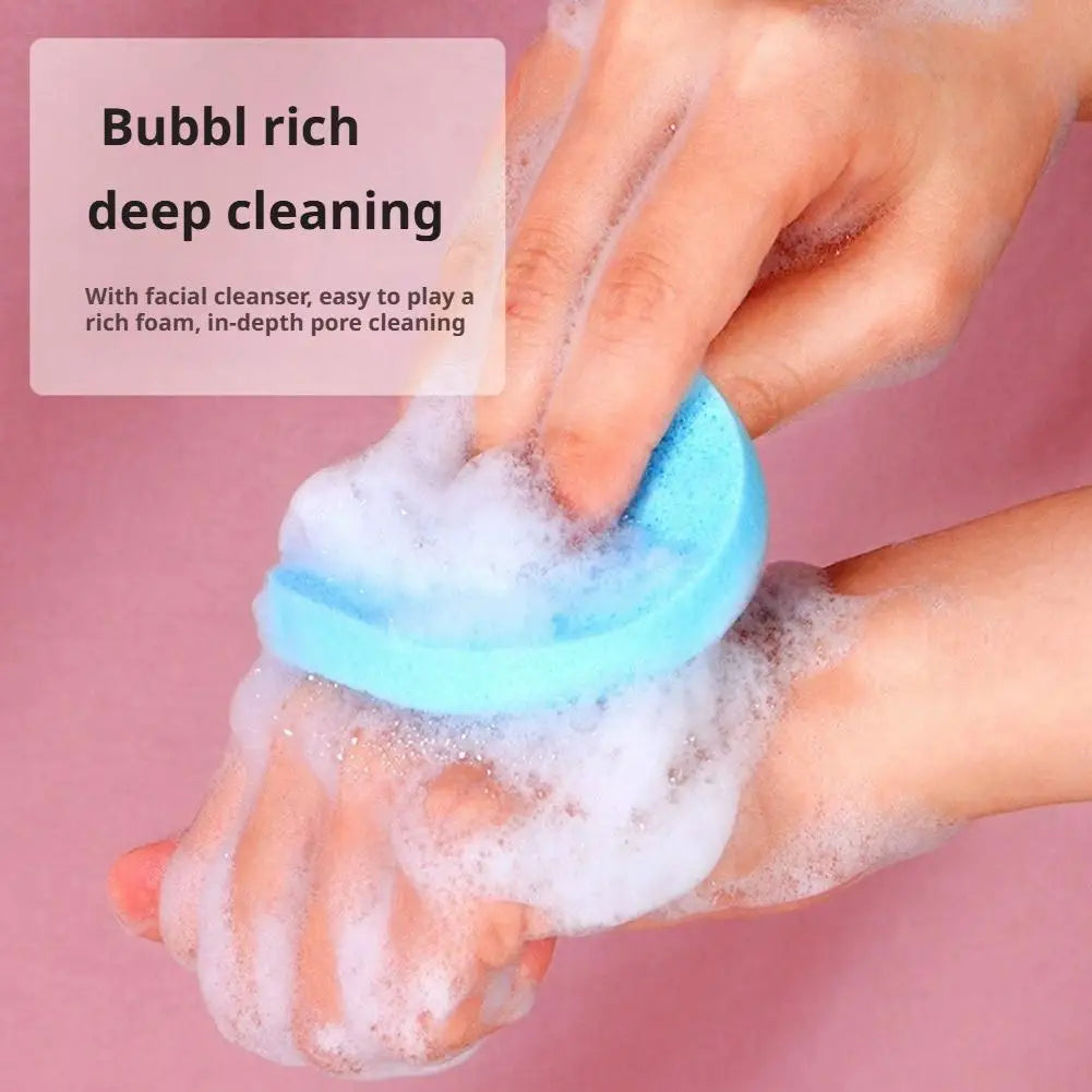 12PCS Facial Sponge Compressed, Face Cleansing Sponge Cosmetic Wet Puff Dry Wet Makeup Facial Sponge Round Wash Face Sponges