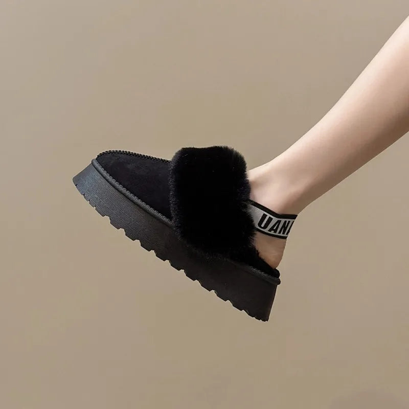 2024 New Winter Snow Boots for Women - Fur Lined with Thick Fleece and Warm Cotton