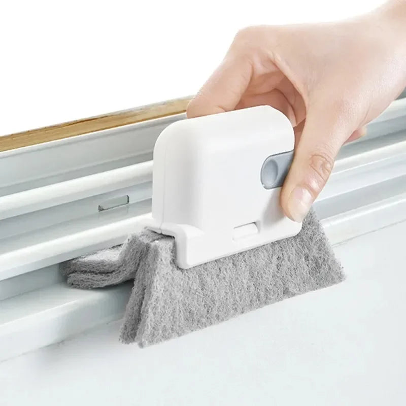 1pc universal window rail cleaning brush, easy to clean small gaps and frames, kitchen table cleaning tool