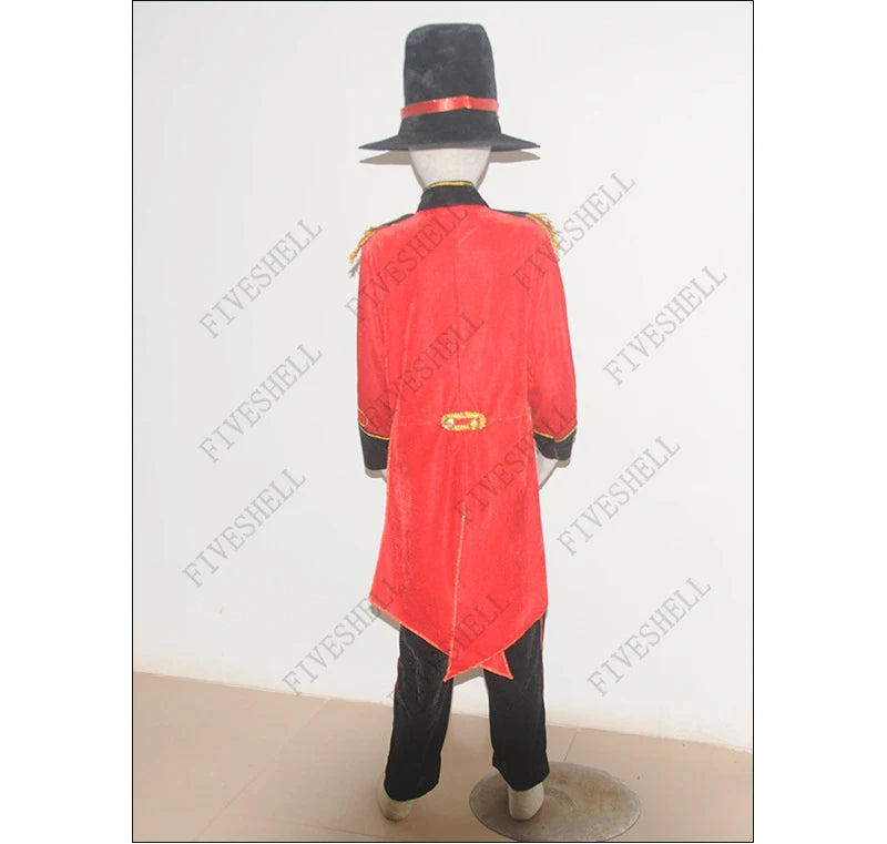 Deluxe Child Ringmaster Medieval Cosplay Jacket Costume Magician Circus for  Adult and Boys Kids Lion Tamer Book Week