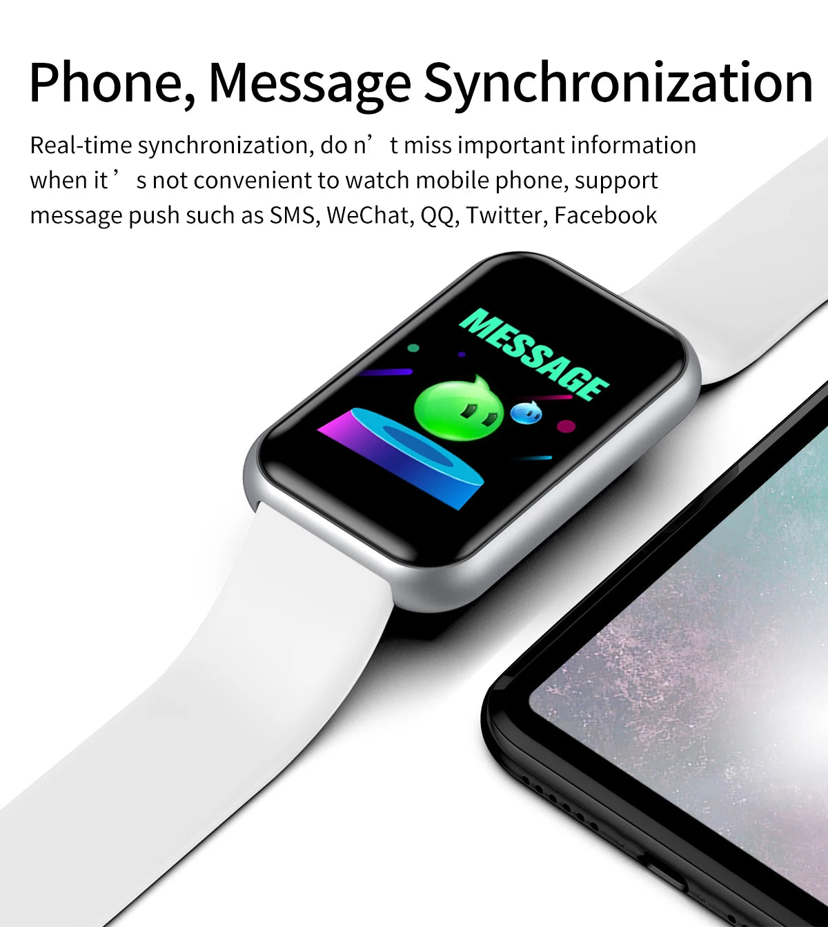 Smart Bracelet Smart Watches Men Women Gifts Sports Blue Tooth Band Heart Rate Blood Pressure Fitness Tracker For Android IOS