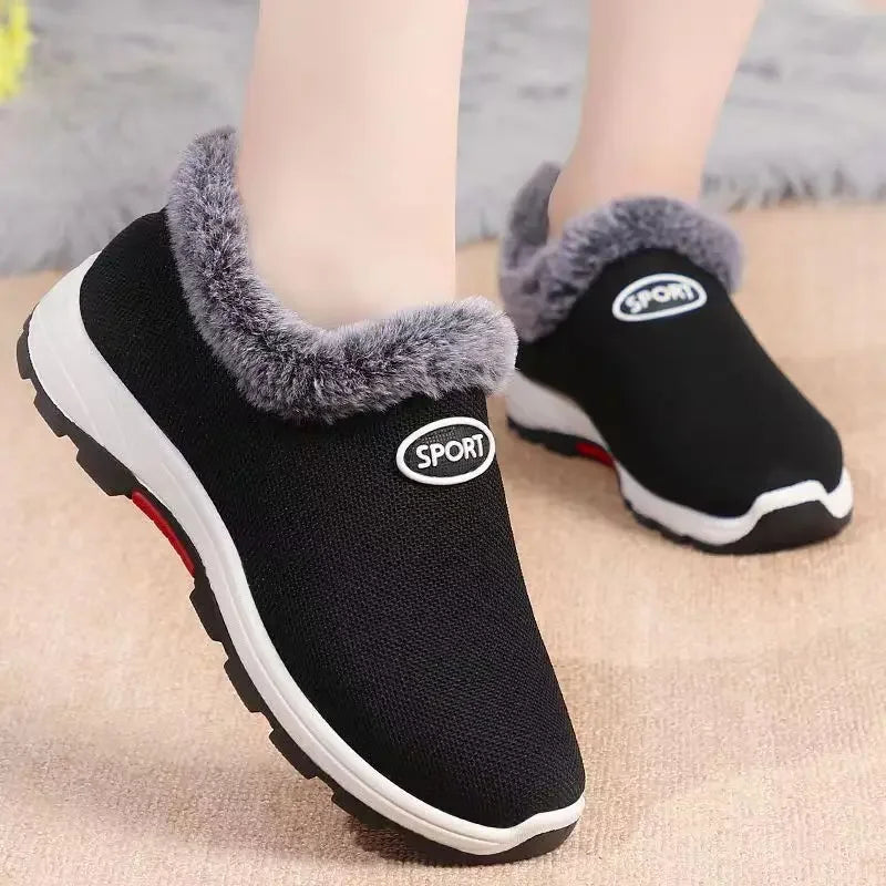 Waterproof Winter Boots for Women 2026 New Plush Snow Boots Women Ankle Boots Warm Black Couple Cotton Couples Platform Shoes