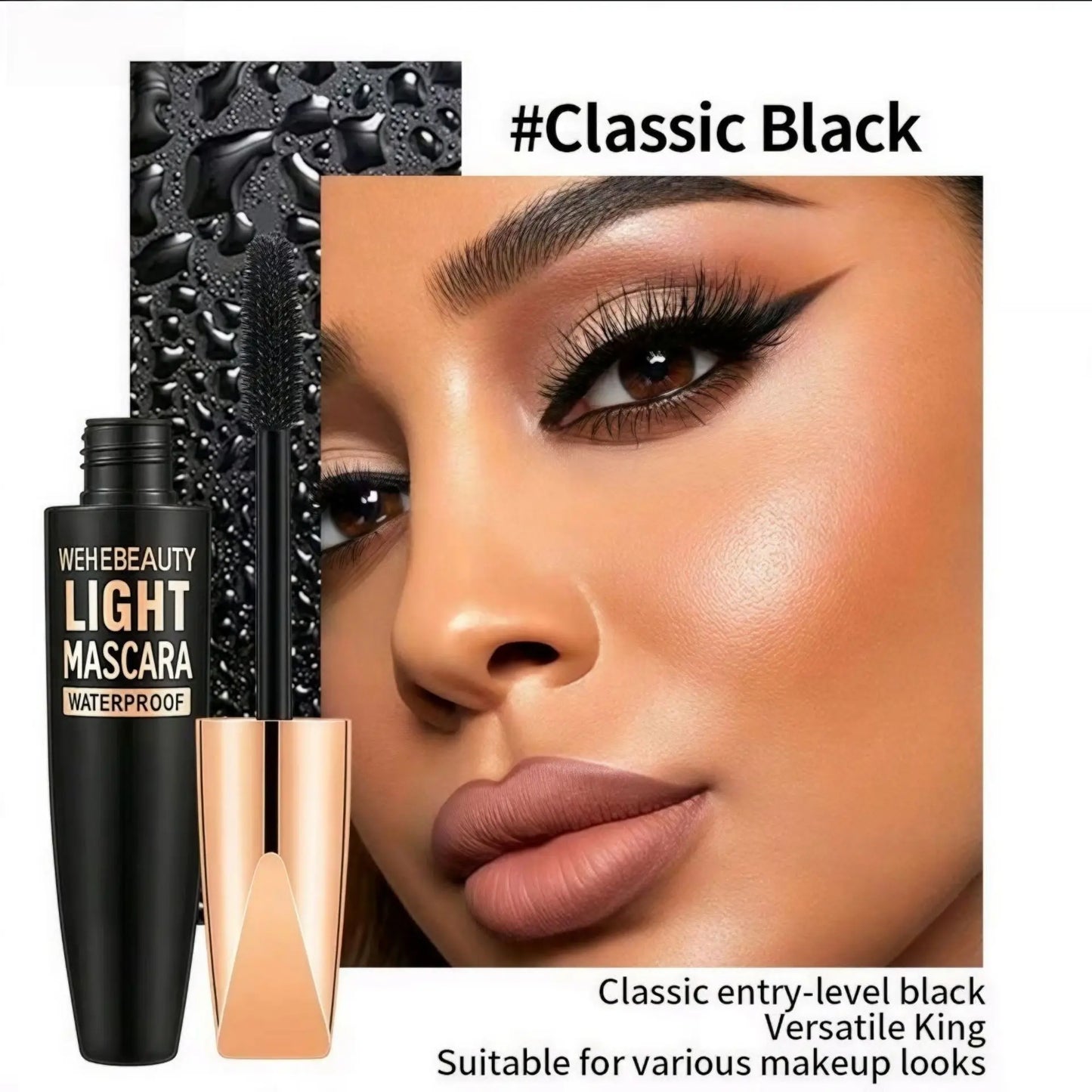 5D Eye Black Mascara Waterproof Lengthens Eyelashes Extension Silk Fiber Mascare Eye Makeup for Women Cosmetic Korean Make up