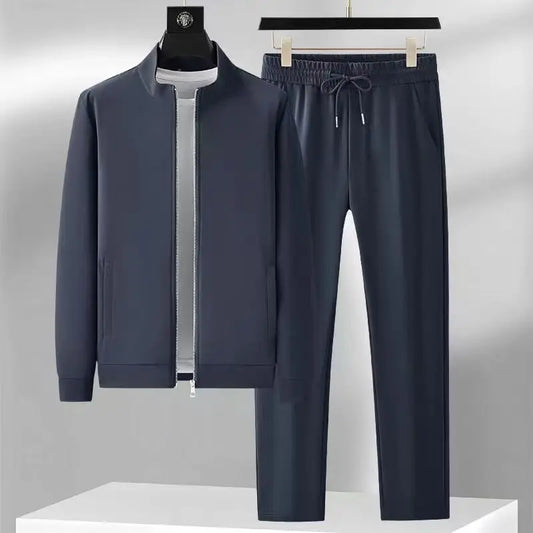 (jackets + trousers) 2025 spring fashion men jackets Man coats long sleeve men's casual jackets men A set of clothes size M-4XL