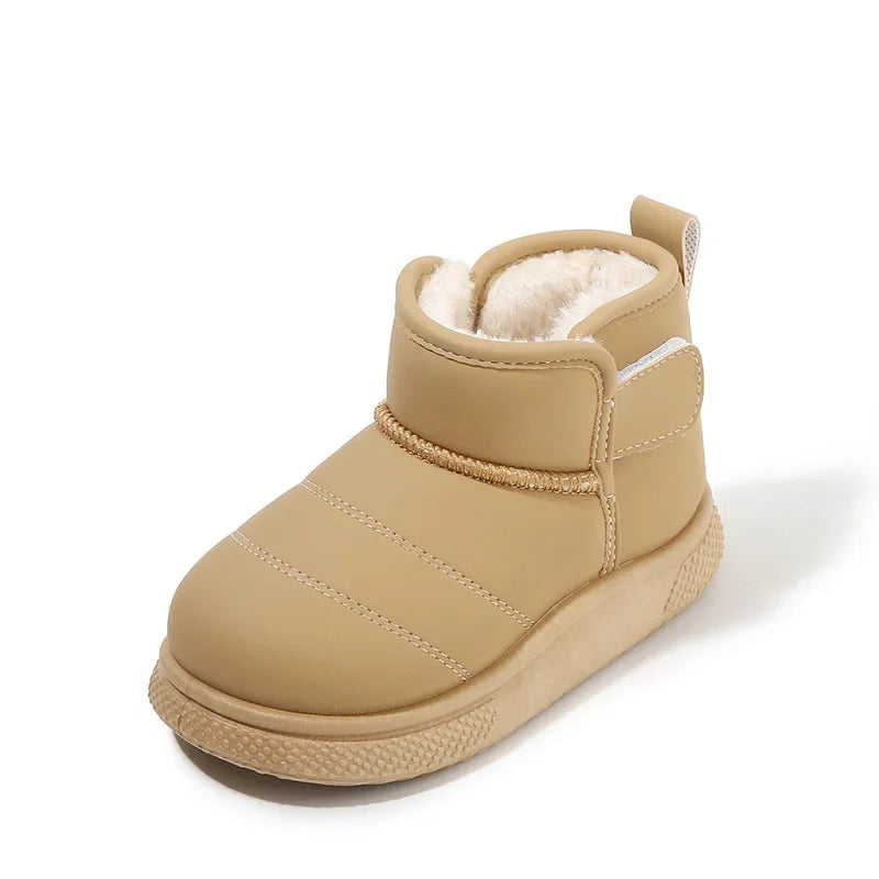 Winter Girl Outdoor Snow Boots New Causal Children's Cotton Boots for Boys Soft Warm Furry Hairy Kids Fashion School Ankle Boots