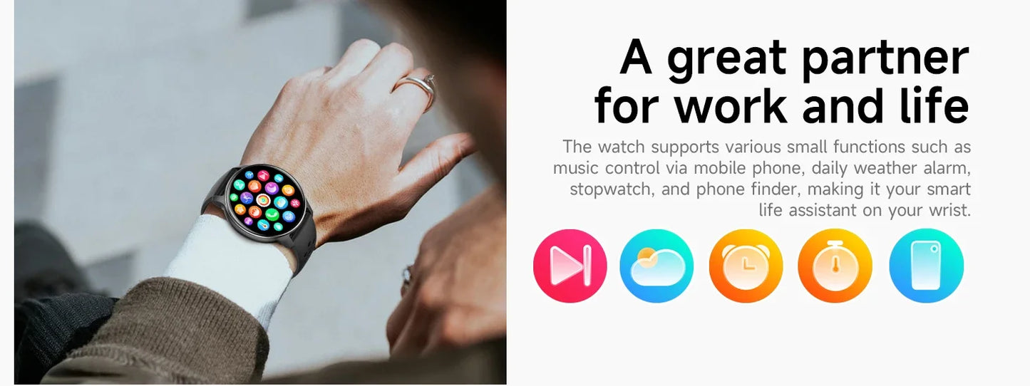 Smart Watch 100+ Sports Modes Health Monitoring Heart Rate Monitoring GPS Outdoor Compass Women’s Health Bluetooth Smart Watch
