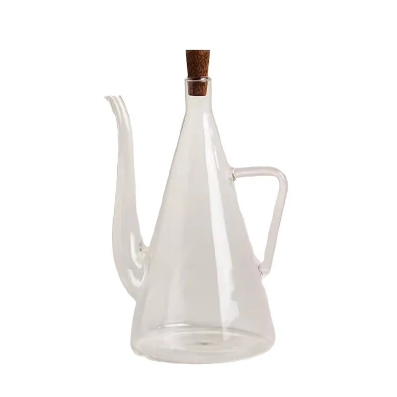 Glass Oil Dispenser Bottle for Kitchen Large Capacity Olive Oil Pourer Leak-proof Soy Spout Cooking Kitchen Storage Container