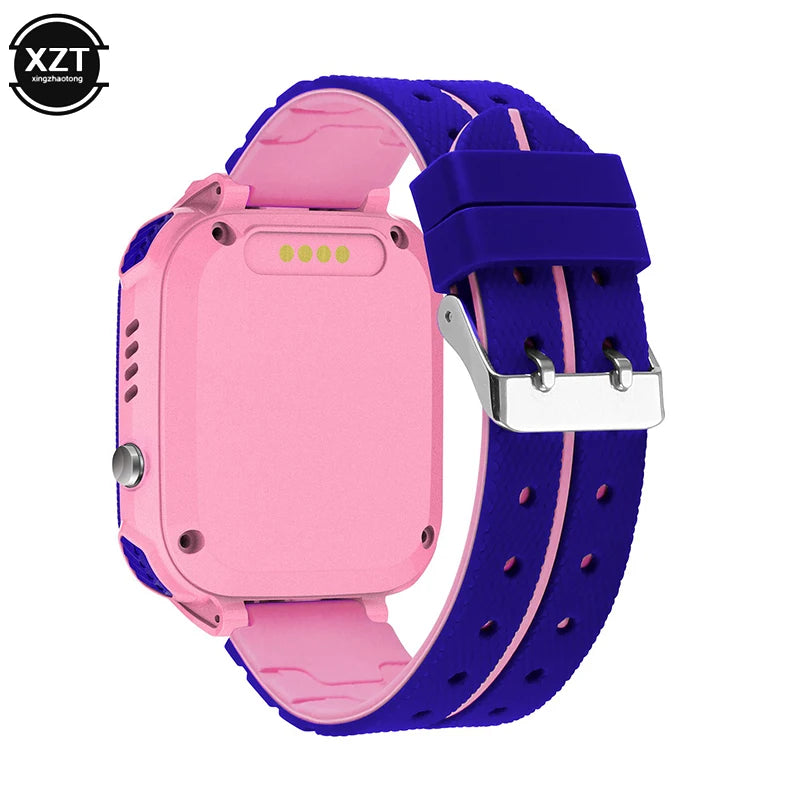 New Q12 Waterproof Children's Smart Watch Sim Card LBS Location Tracker Voice Chat Flashlight Children's Smart Phone Watch reloj