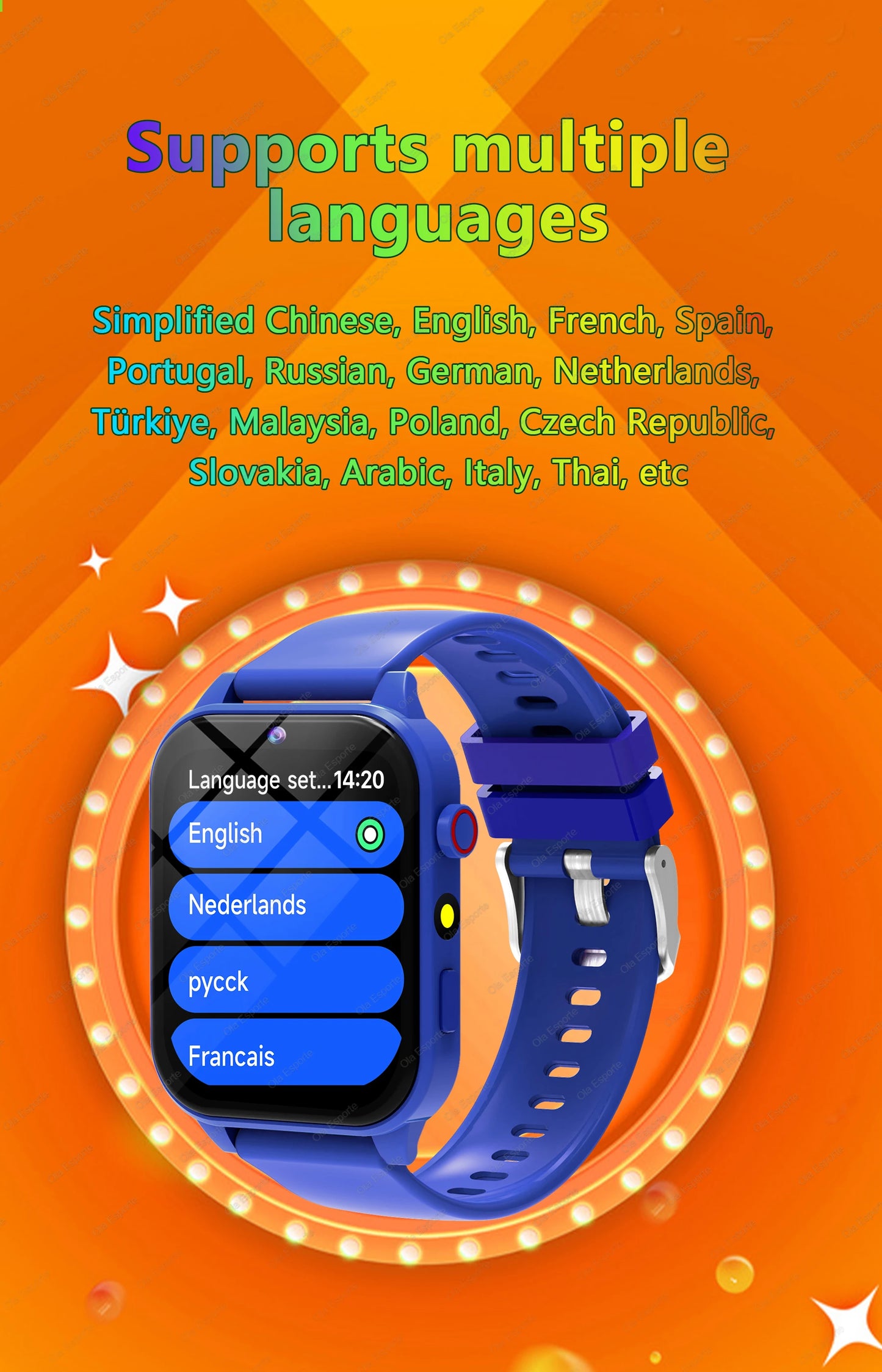 2025 New Smart Watch For Children HD Touch Screen Camera 18 Games Sleep Monitoring Alarm Clock Calculator Birthday Gift Boy Girl
