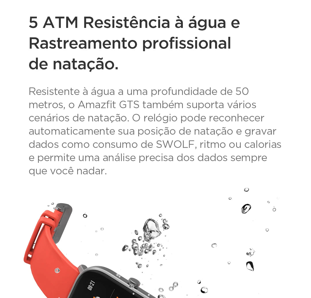 Amazfit GTS Smart Watch For Men Women Fashion Watch Water Resistant Music Control SportsWatch Exhibits Demonstration 95New