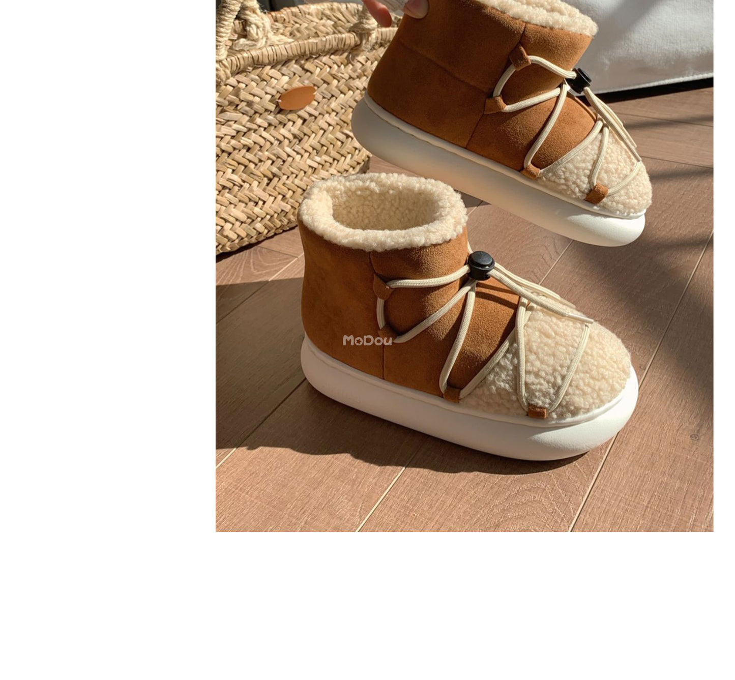 Winter New Warm Snow Boots 2025 Fur Design Women Short Boots Non-slip Light Comfortable Child Home Slippers High Top Shoe