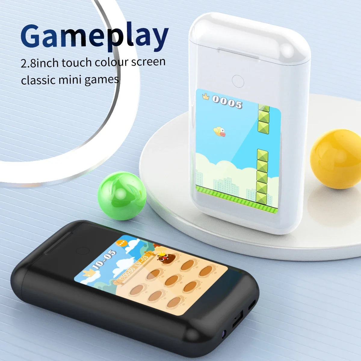 A98 3-in-1 Smart charging bank supports dialing Bluetooth headset 10000mah mobile power supply 2.8screen LCD