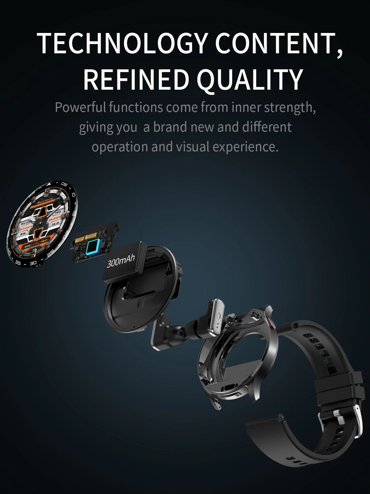 LIGE 2 In 1 TWS Headset Smart Watch 1.39" Women Men Sport Fitness Heart Rate Health Tracker Watches Earphone Music Smartwatch