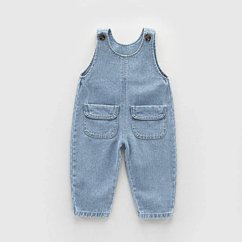 IENENS, Mono para niños pequeños, monos de mezclilla, peto, pantalones vaqueros para niñas, pantalones largos, ropa, trajes para 1-4 años