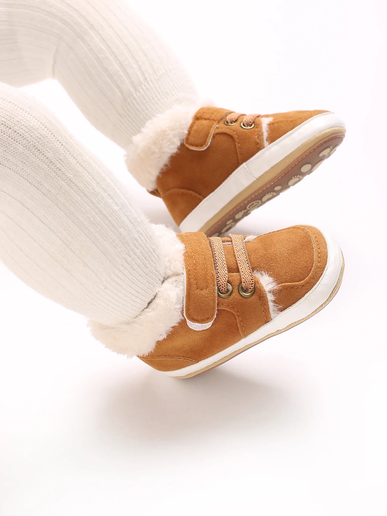 Baby Winter Boots - Soft Cotton Snow Shoes for Toddlers | Warm First Walkers 0-24M | Solid Color Design"