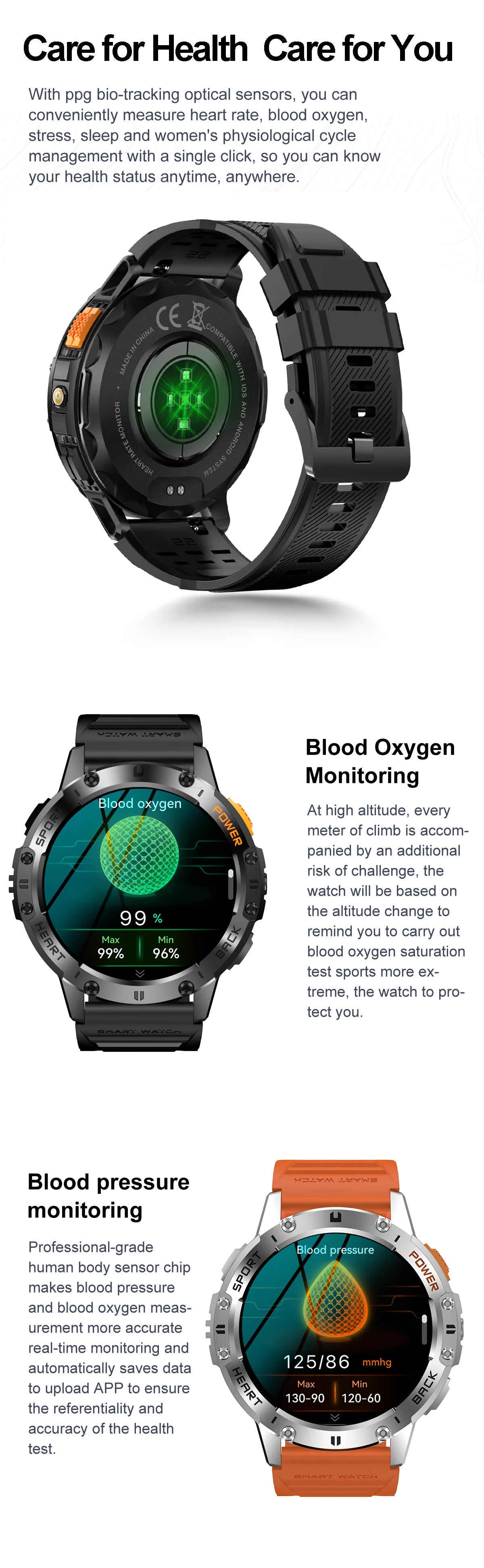 LIGE New AMOLED Smart Watch Men with Flashlight Sports Waterproof Fitness Tracker Bluetooth Call Smartwatch Man For Android ios
