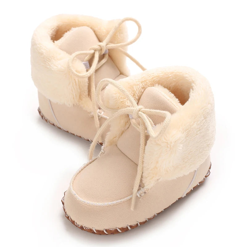 Winter Boots For Baby Boys And Girls Snow Soft Sole Anti Slip And Warm Flat Shoes Baby's First Walking Baby Shoes Boots 0-18