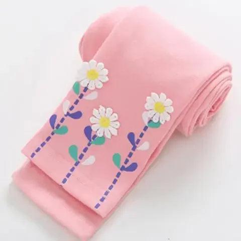 Girls Pants Skinny Print Cartoon Pattern Children Leggings Trousers Spring Girls Leggings Cotton Trousers Fille Kids Pants