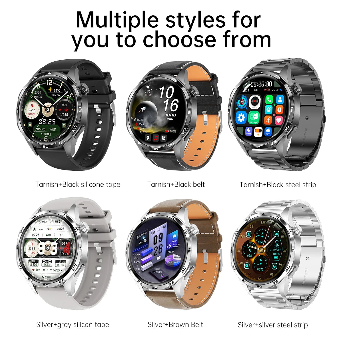 2024 New GPS Smart Watch Men For Huawei Watch GT5 Pro 360*360 HD Screen Bluetooth Call NFC IP68 Waterproof Heart rate Smartwatch