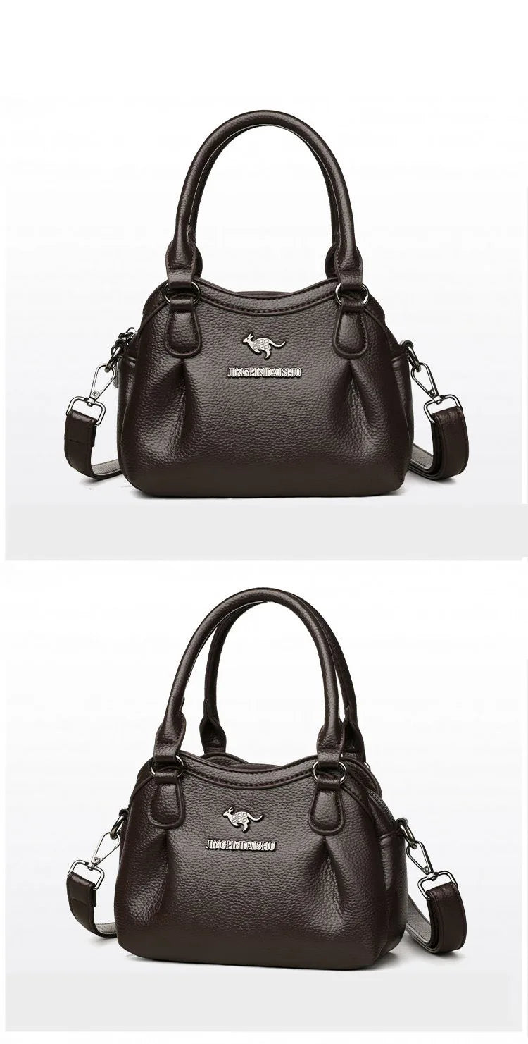 Luxury Women's Tote PU Leather Soft Crossbody Bags Women Designer Handbags High Quality Large Casual Female Messenger Sac