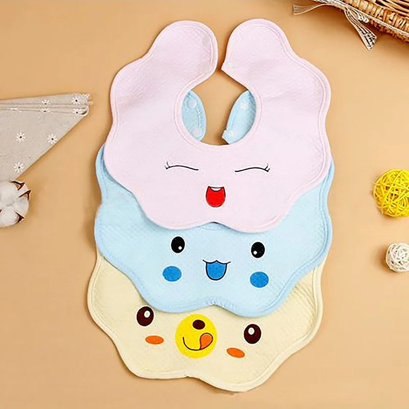 Baby Bibs Infant Cotton Scarf Feeding Saliva Towel Bandana Burp Cloth for Newborn Boys Girls Bib Eating Accessory