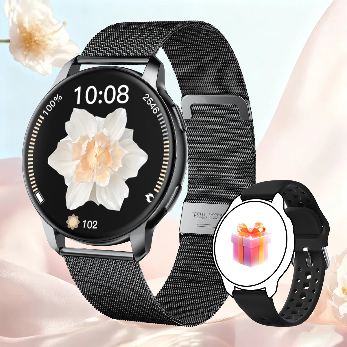 2026 Smart Watch for Men Women Bluetooth Call 1.46'' HD Display Fitness Tracker Heart Rate Sleep Monitor IP67 Waterproof Android