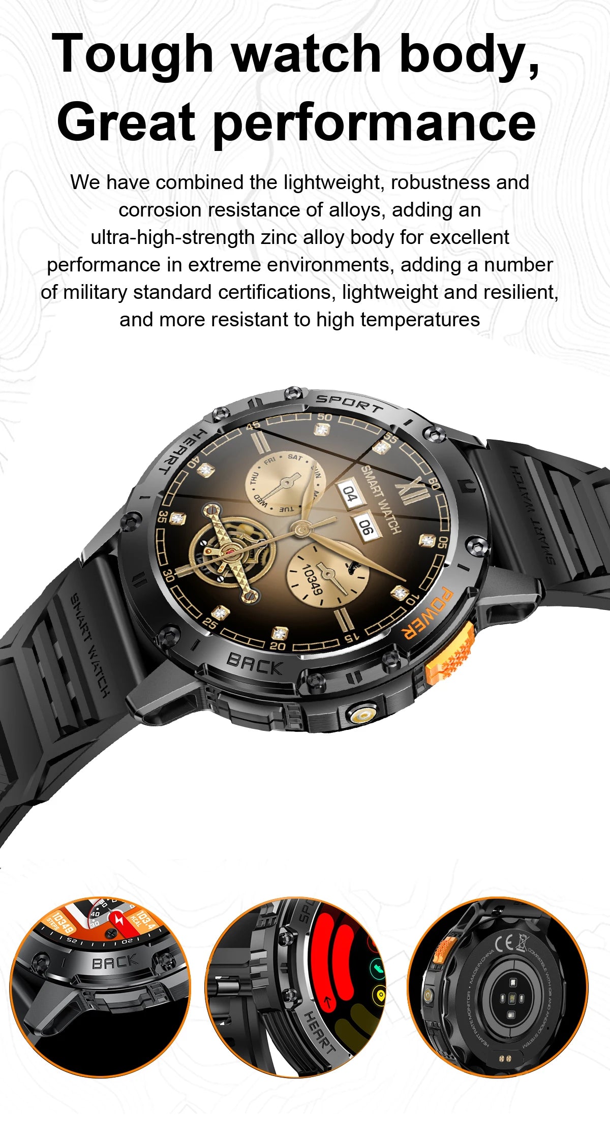 LIGE New AMOLED Smart Watch Men with Flashlight Sports Waterproof Fitness Tracker Bluetooth Call Smartwatch Man For Android ios