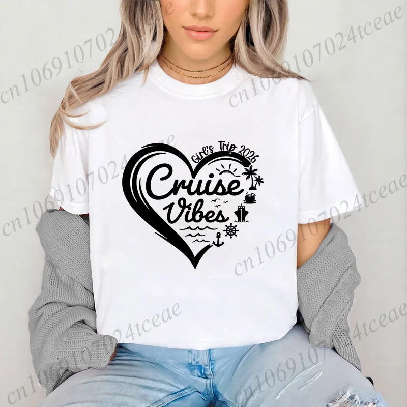 Girls Weekend Tshirt,Girls Trip 2026 T-Shirts，Matching Travel Tees,Besties Women's Clothing，Friendships Making New Memories Top