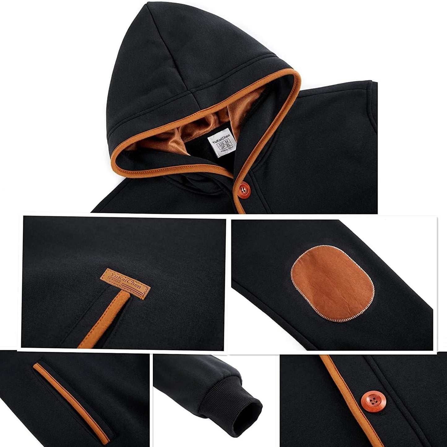 Men's Winter Soft Jackets Windbreak Coats Hooded Single Breasted Button Thick Casual Streetwear Fashion New Male Winter Clothing
